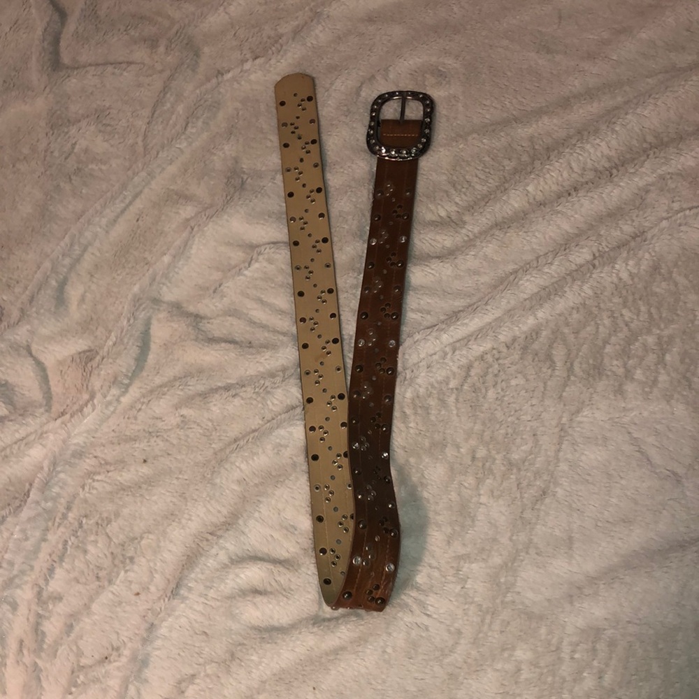 Bling brown belt